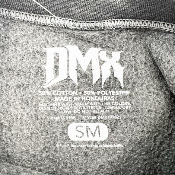 NWT DMX Anthem Crewneck Sweatshirt Men's Gray Fleece Size S - Picture 4 of 4